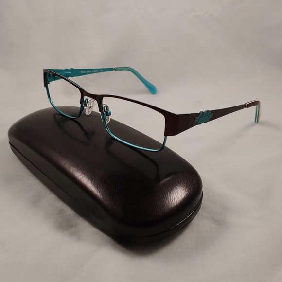 Phoebe Couture Accessories - PHOEBE COUTURE Rx Eyeglass Frames Brown Metal Rims